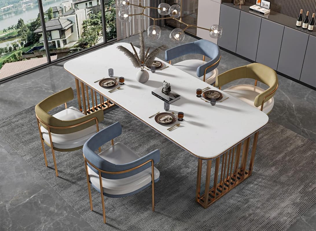 Classical Carrara White Quartz Slab HF-116 | Premium White Quartz Stone for Elegant and Durable Countertops - Image 4