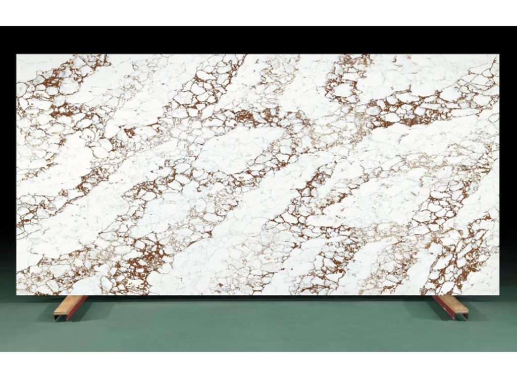 This is an real photo of the product gold carrara quartz