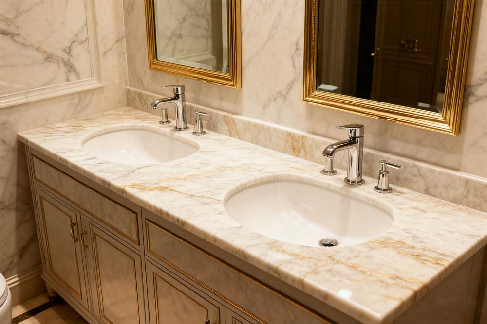 Bathroom-Vanity-Calacatta-Quartz-Countertops